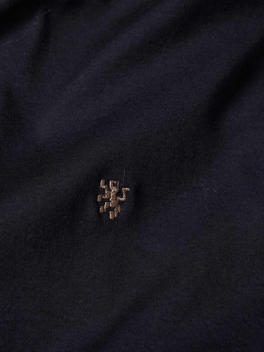Camisola básica de gola alta em algodão