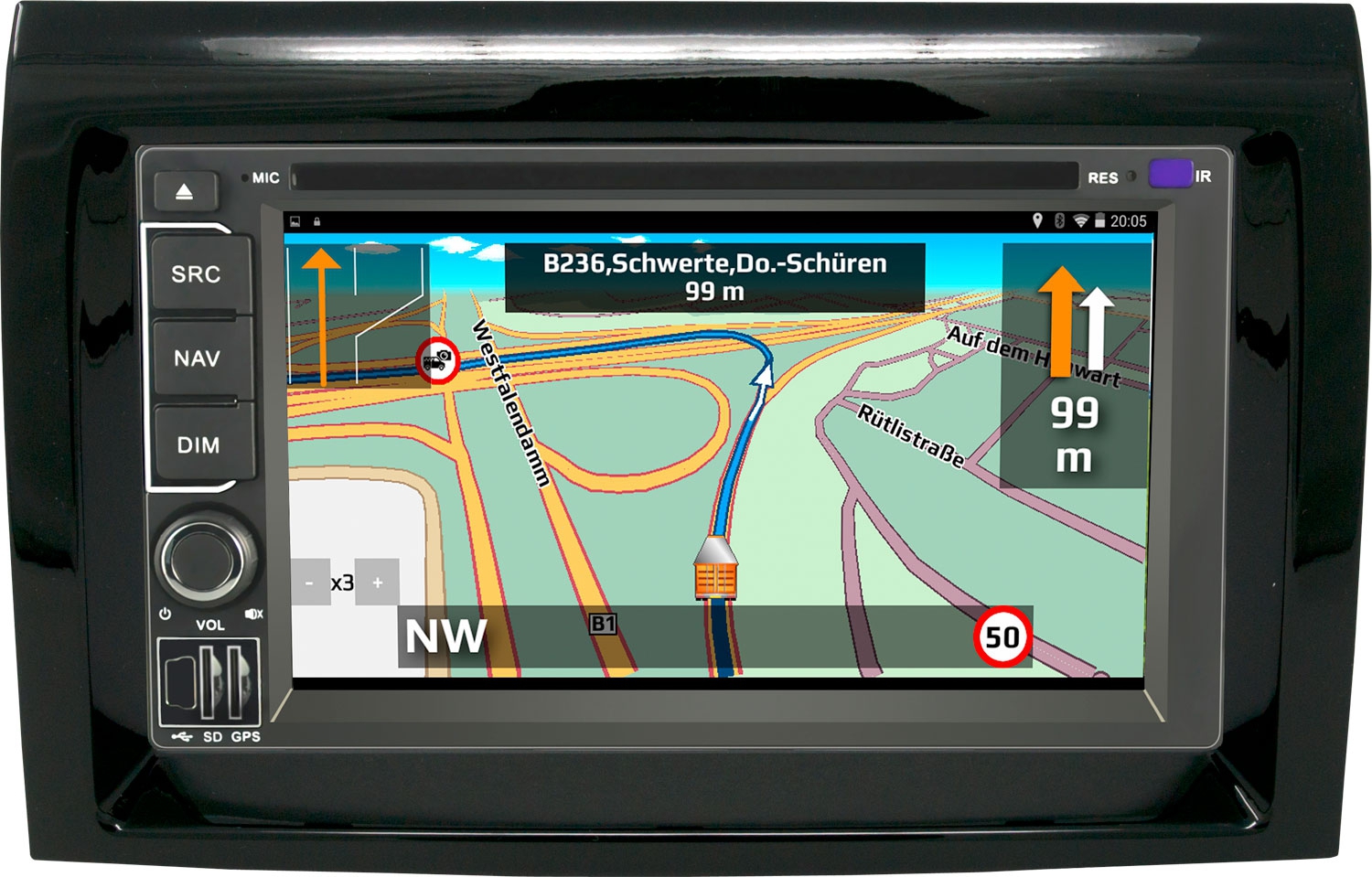 IntelliRoute Caravan CA9100 Doppel-DIN DAB  Camping-Navigationssystem
