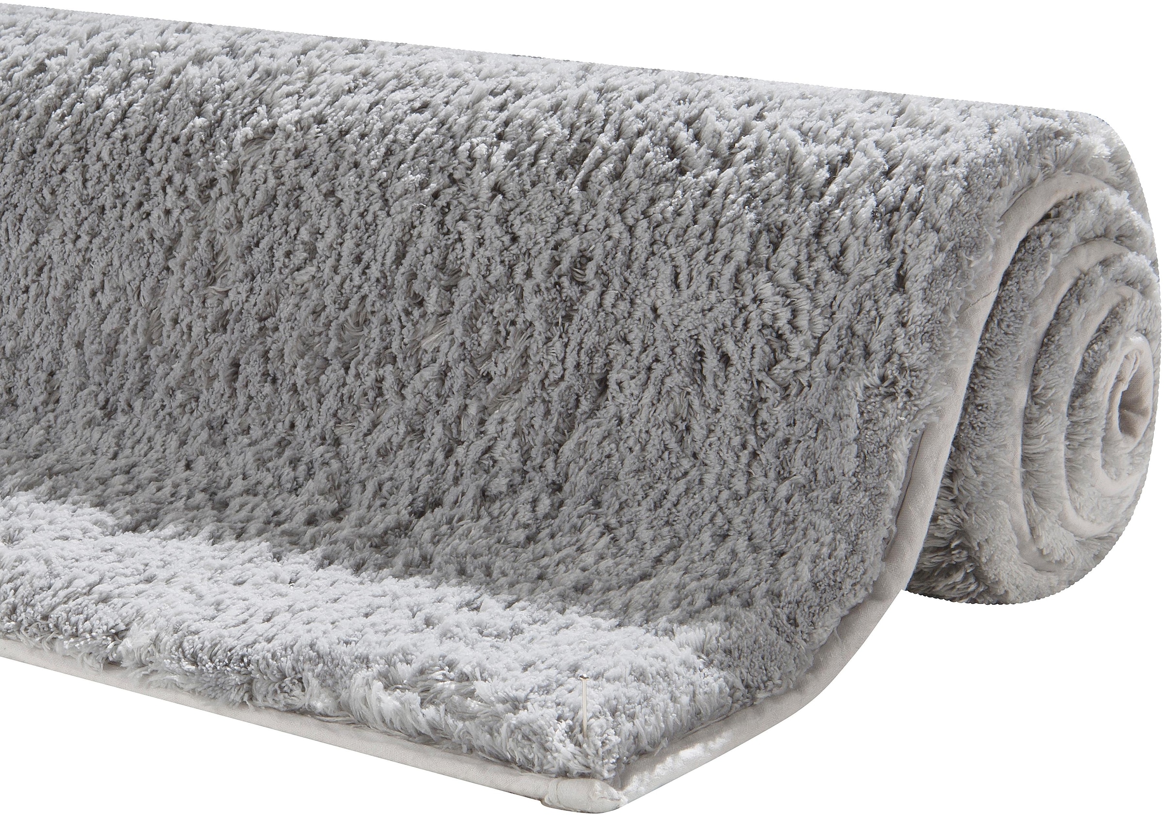 my home Badematte »Jos, Badvorleger, Badezimmer Teppich« Höhe 22 mm rutschhemmend beschichtet fussbodenheizungsgeeignet | schnell trocknend Badematten in Pastell-Farben, Badteppich als 3 teiliges Set erhältlich