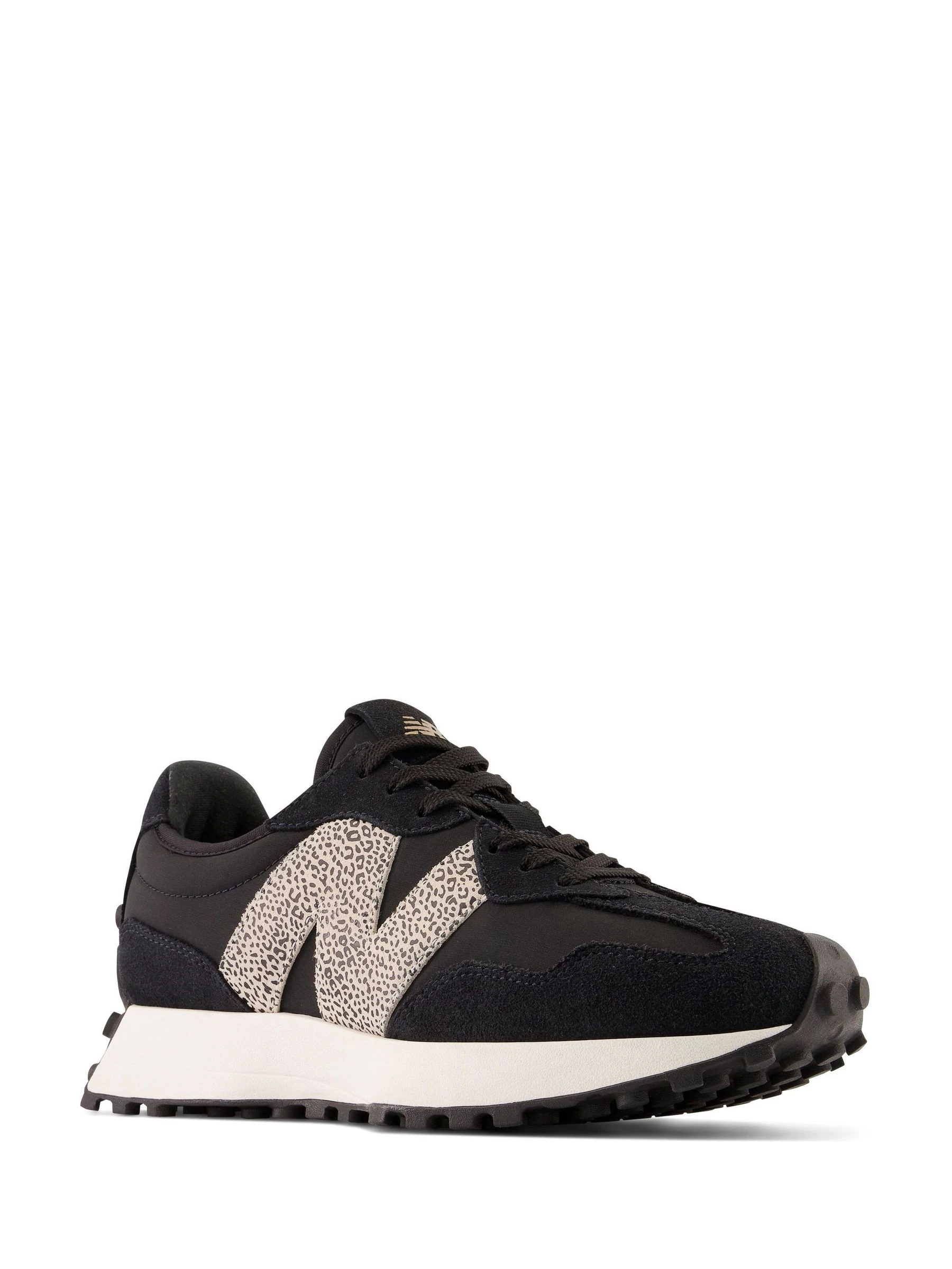 Zwart - New Balance 327 damessneakers