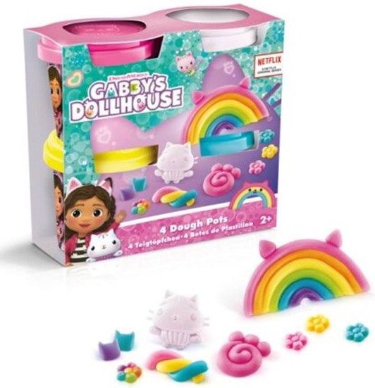 Gabby's Dollhouse Klei 4-Pack
