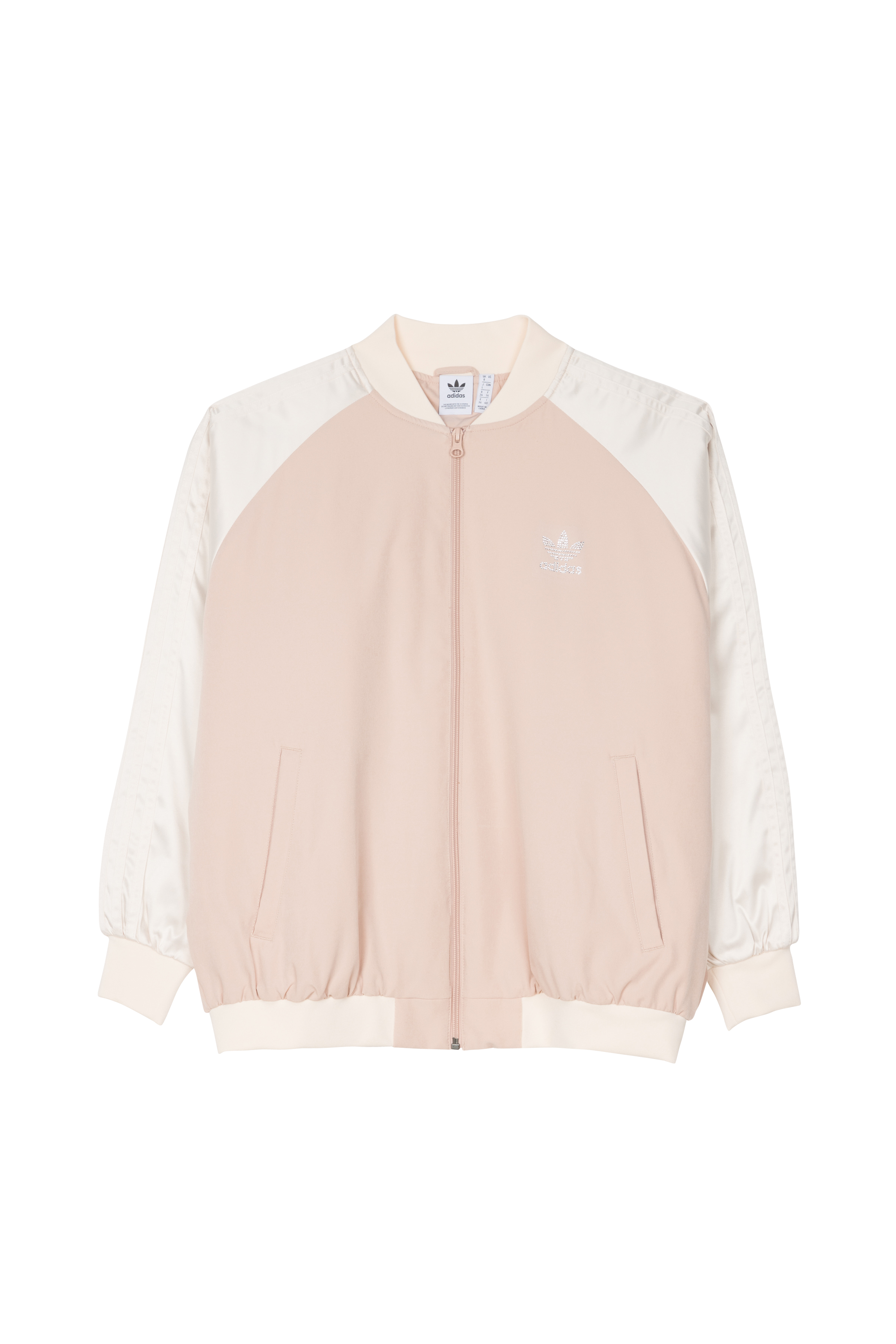 ADIDAS Bomber ample à strass BOMBER JACKET Beige
