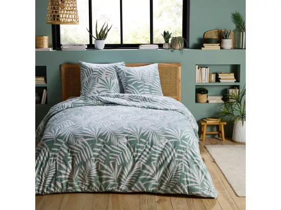 Parure de lit 2 personnes en polycoton 57 fils 240x220cm