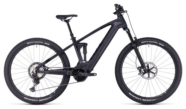 VTT Électrique Tout-Suspendu Cube Stereo Hybrid 120 SLT 750 Shimano XT 12V 750 Wh 29'' Noir Prizm