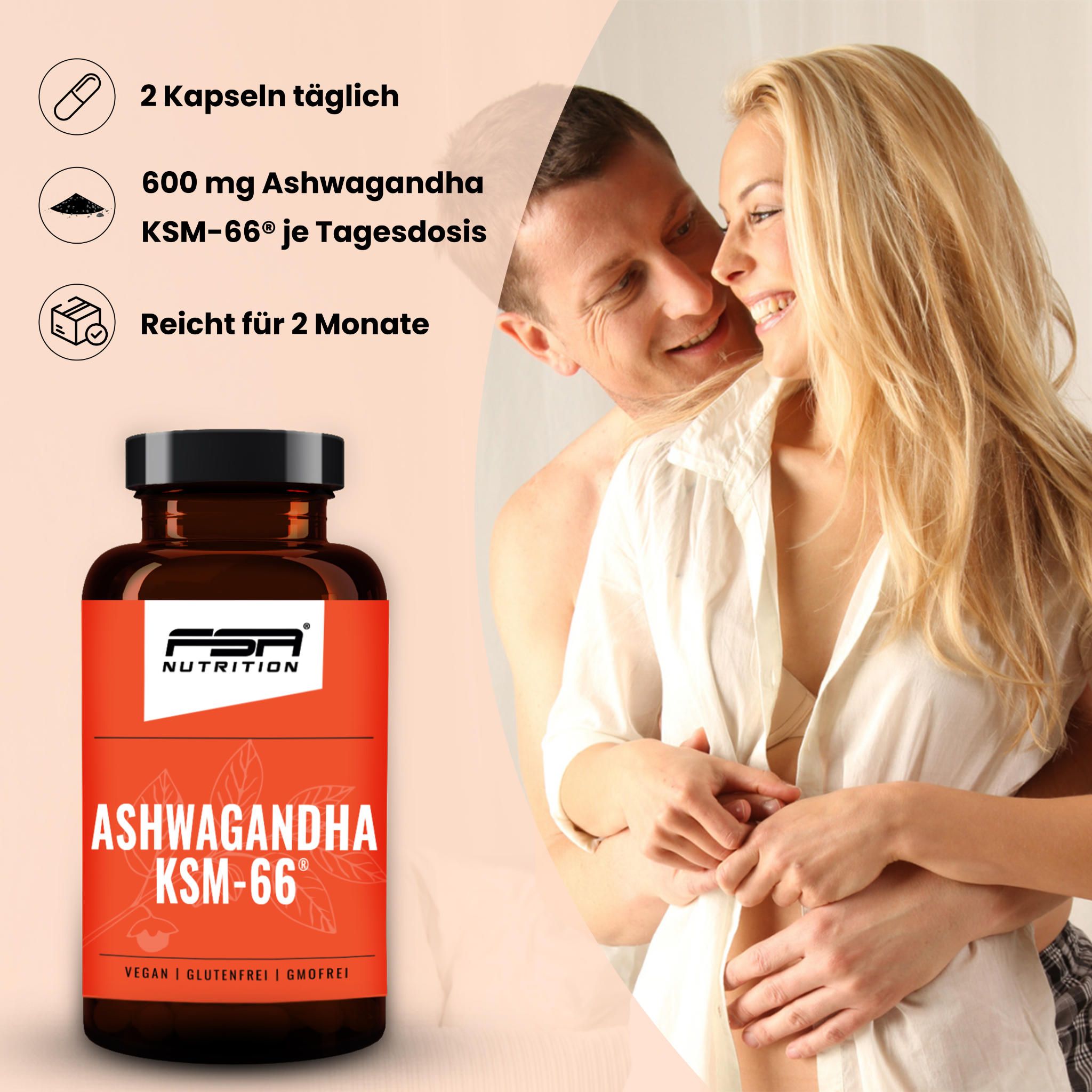 FSA NUTRITION Ashwagandha KSM-66 im Glas