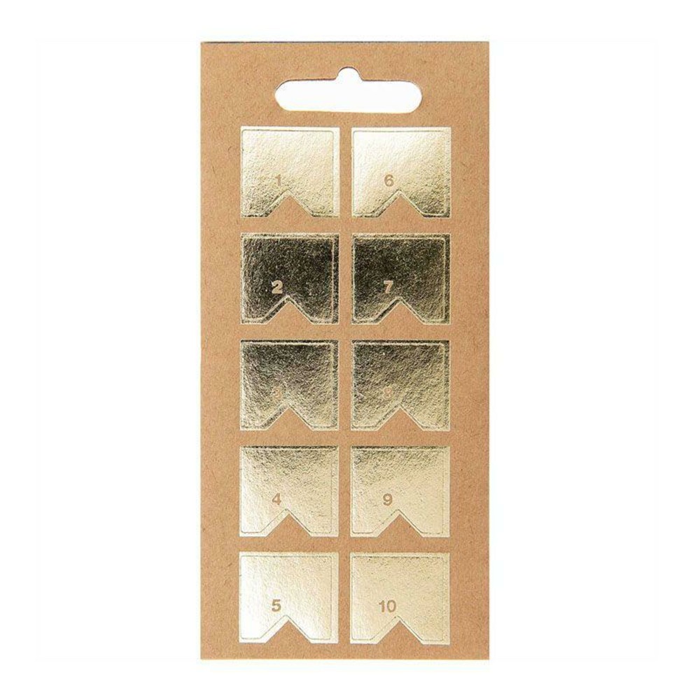 10 feuilles d'autocollants registre papier kraft