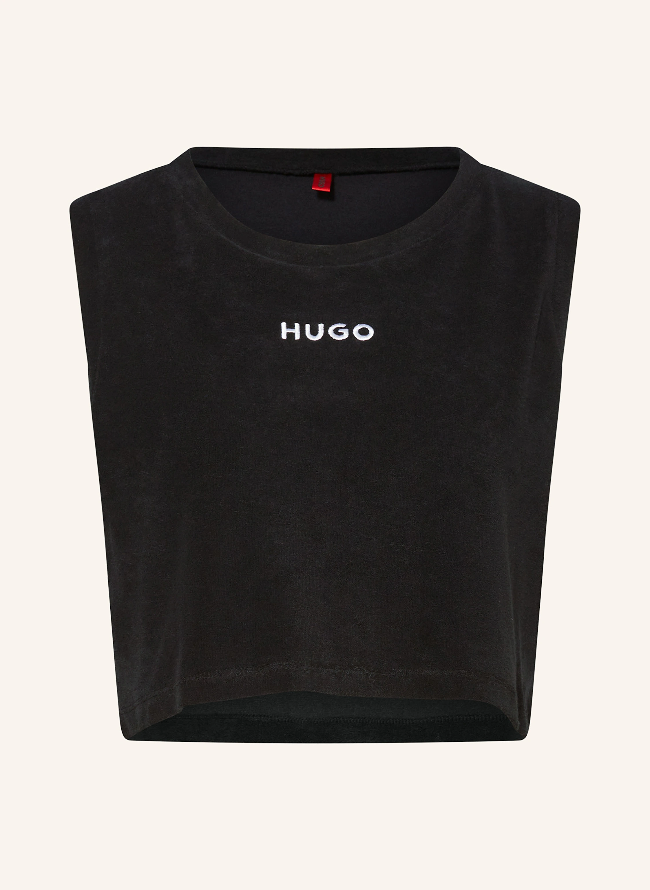 HUGO Cropped-Top BONNIE aus Frottee