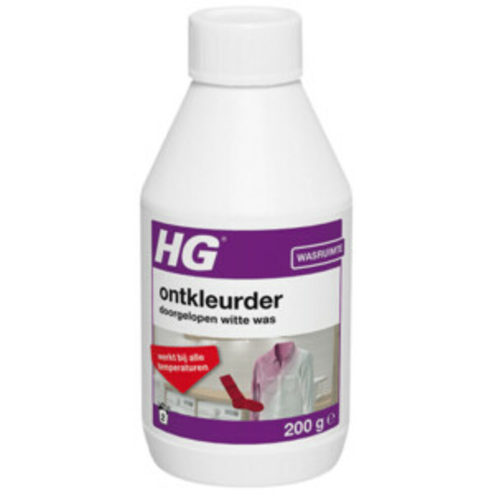 HG Ontkleurder Doorgelopen Witte Was200 gr