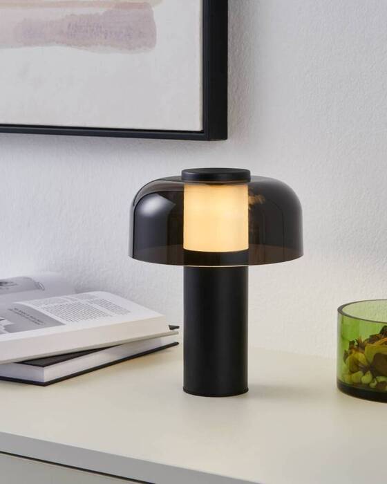 Eglo Ponente bordlampe m/batteri Ø16 cm sort