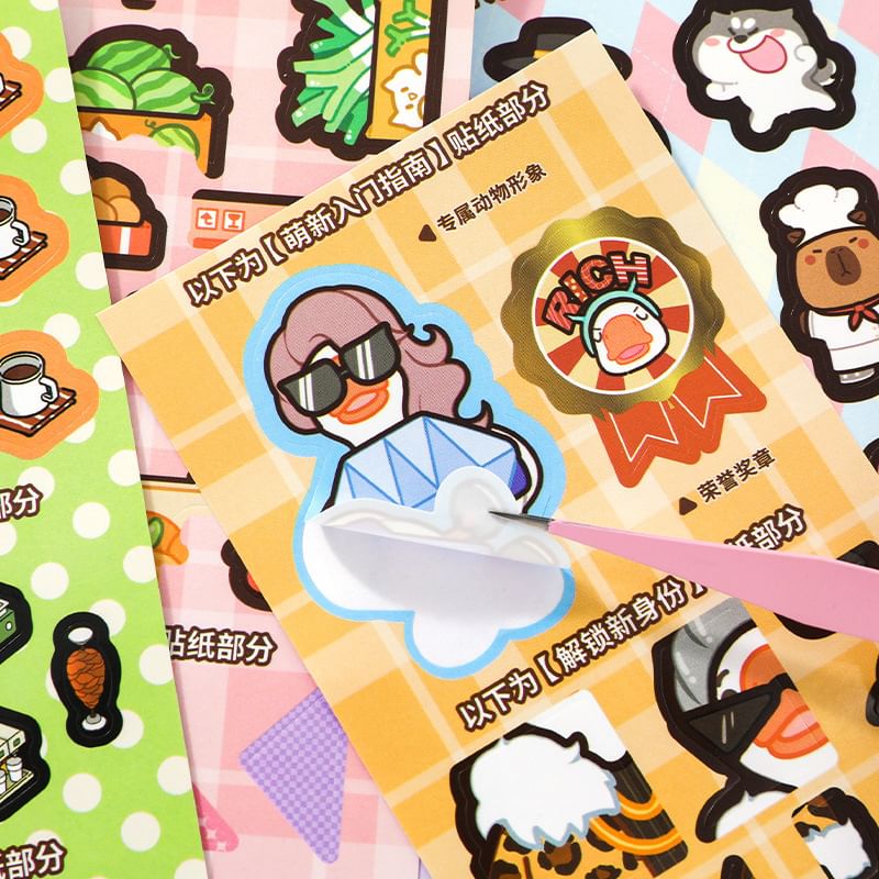 SASHI - Stickerboek met dierencartoons (verschillende ontwerpen)