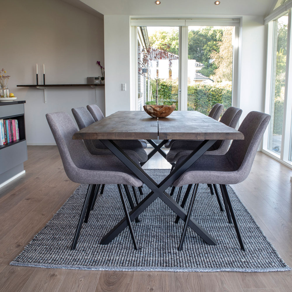 Eikenhouten eettafel Fendi Bruin