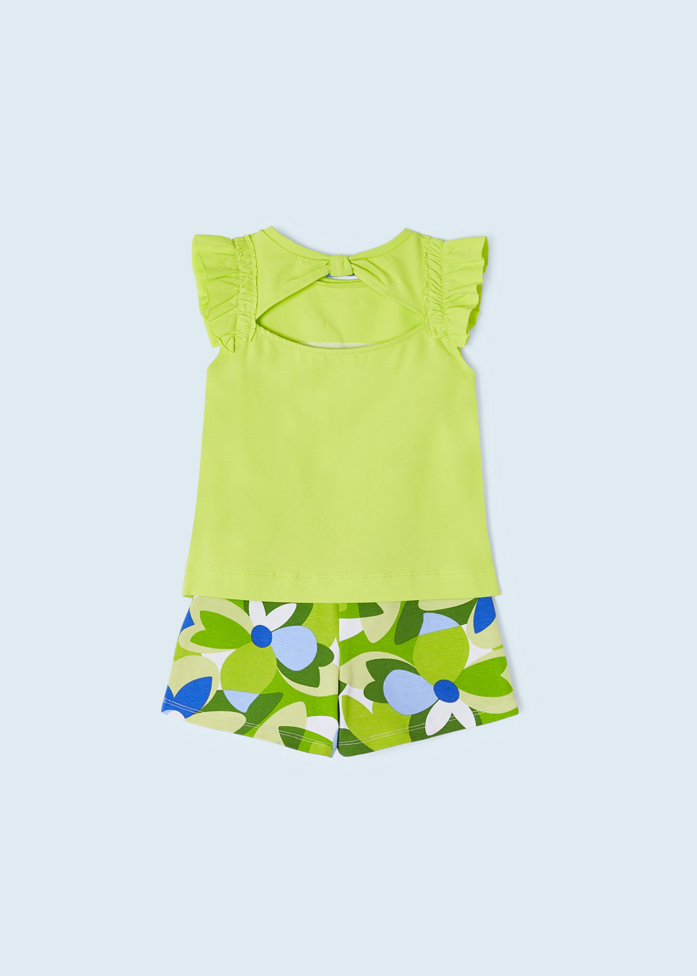 Conjunto de duas peças em algodão sustentável para meninas