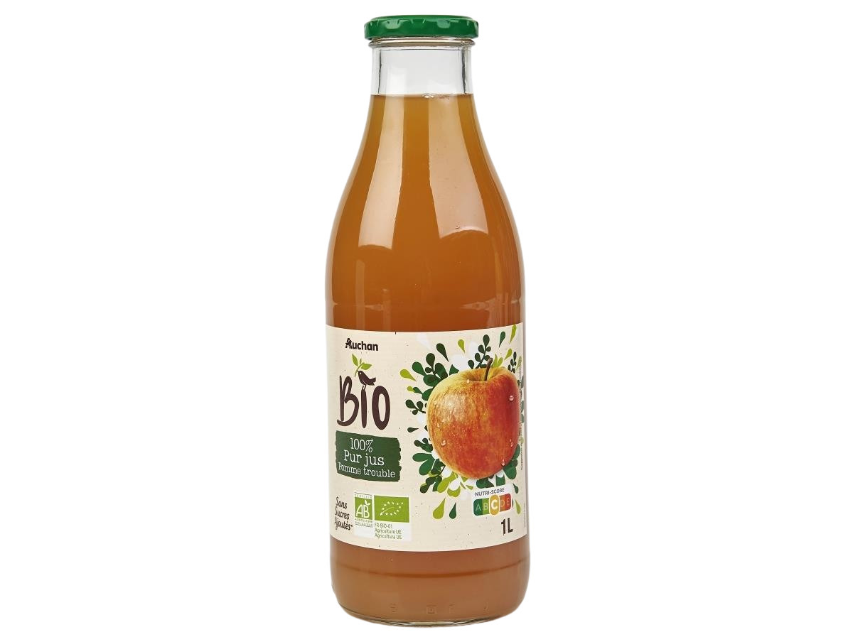 SUMO AUCHAN BIO MAÇÃ 1L