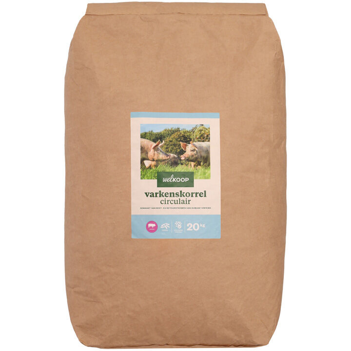Welkoop Varkenskorrel Circulair - Varkensvoer - 20 Kilogram
