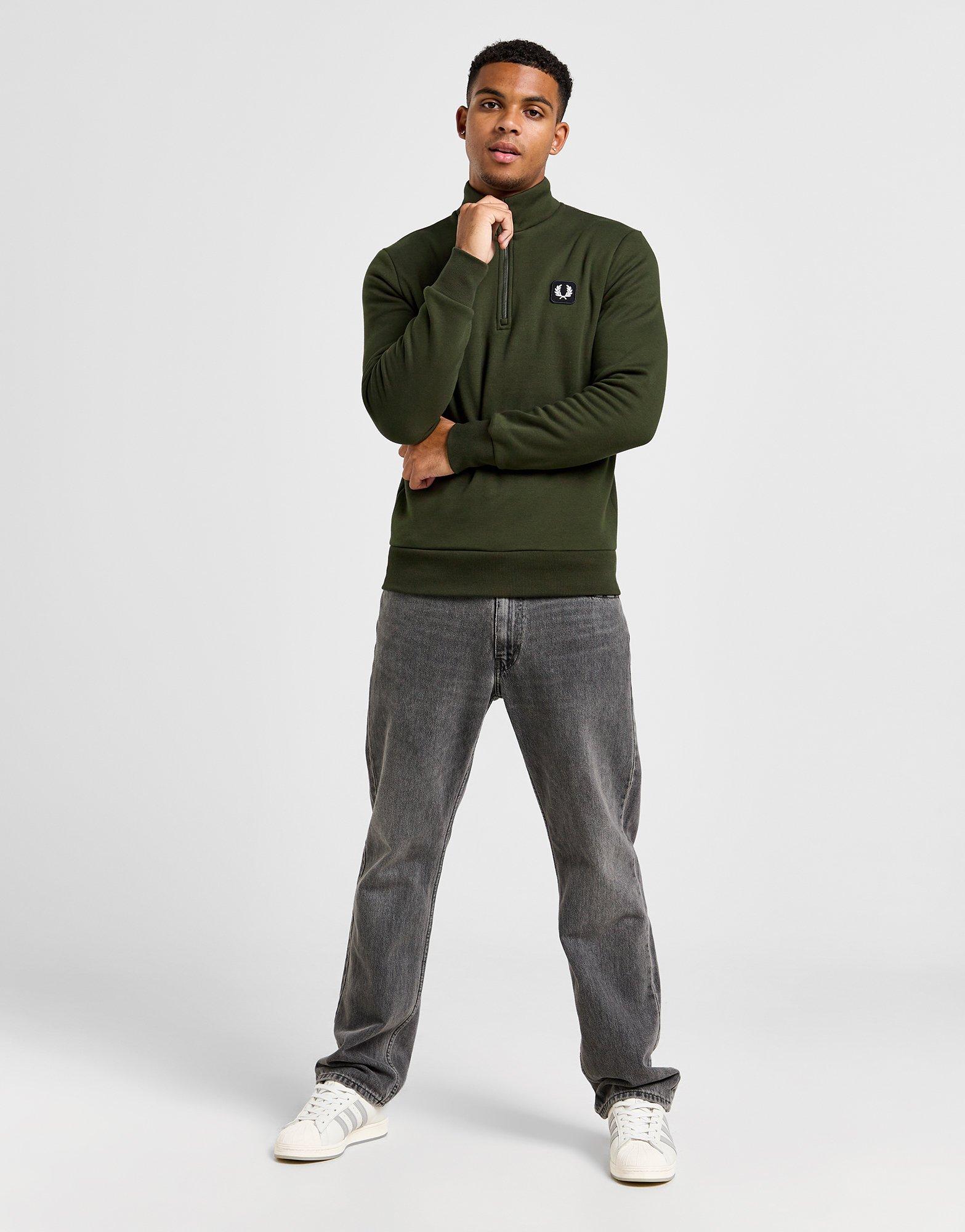 Fred Perry Sweat Zippé Badge Homme