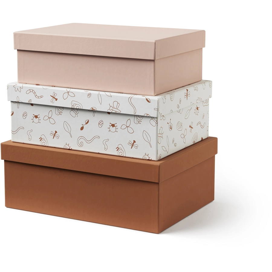 Kids Concept® Aufbewahrungsboxen 3 Stk., rosa