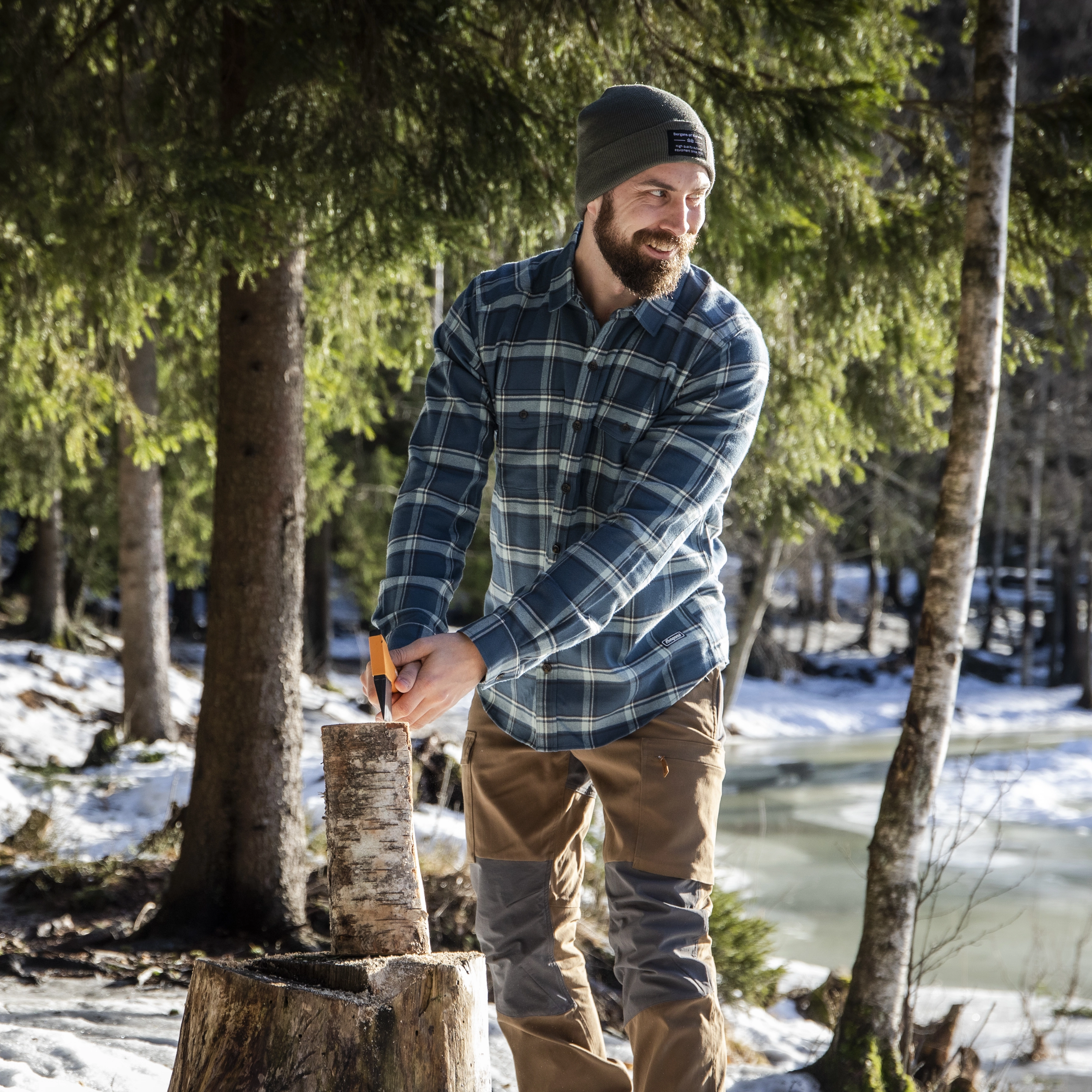 Tovdal Shirt Orion Blue / Misty Forest Check