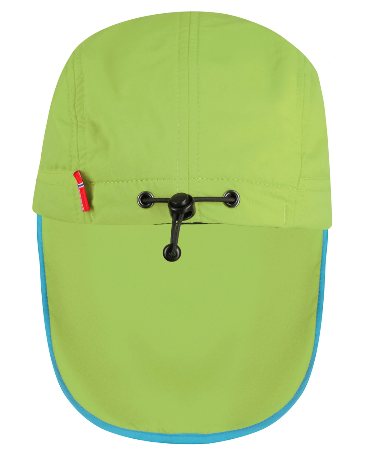 Sonnenschutz-Kids TROLL CAP XT mit Nackenschutz in kiwi/vivid blue