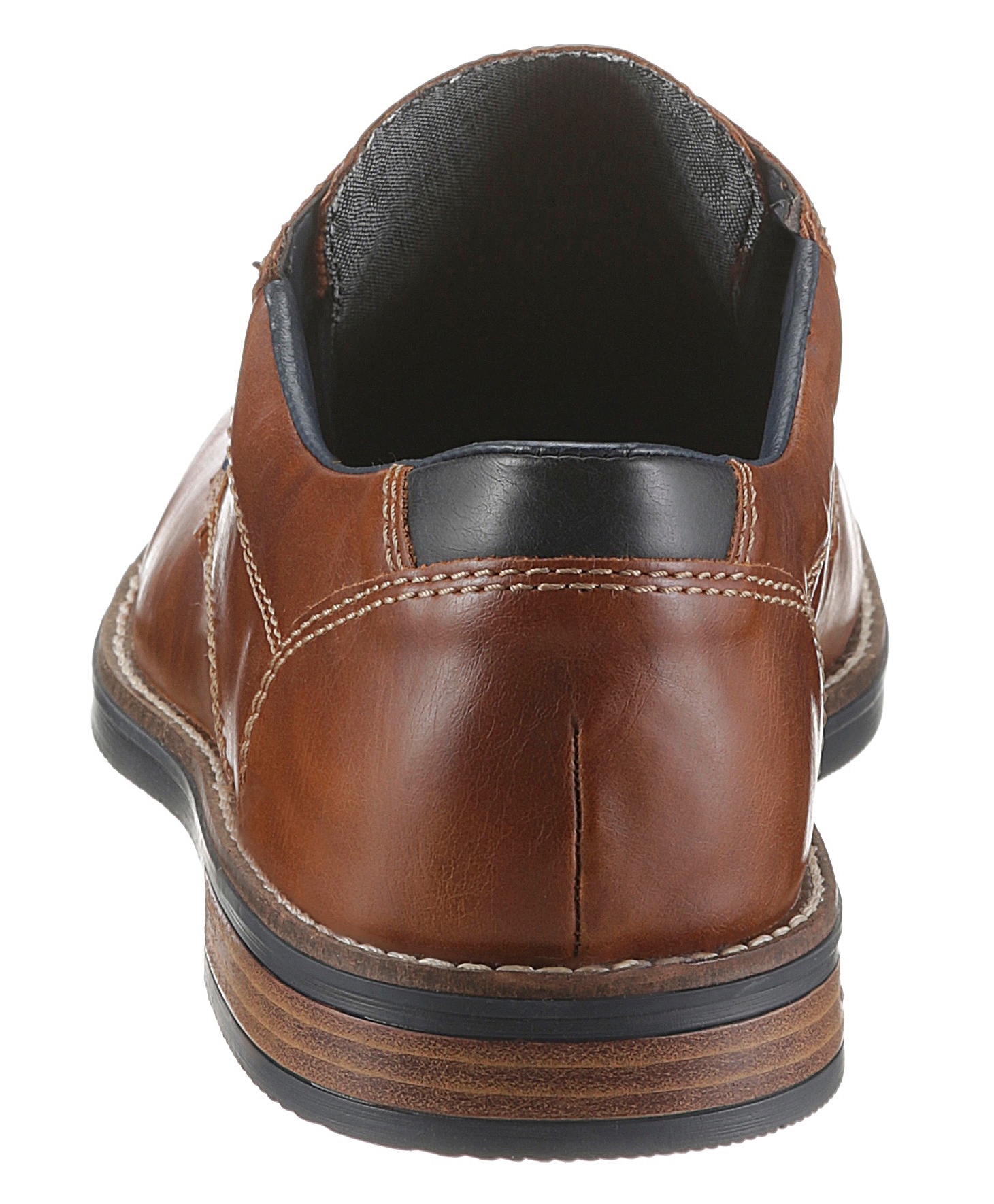 Rieker Schnürschuh  mit modischen Ziernähten, Freizeitschuh, Halbschuh, Schnürschuh