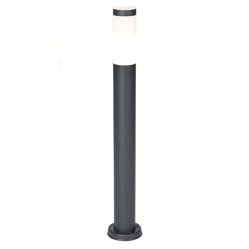 Buitenlamp paal antraciet met opaal 80 cm IP44 - Rox
