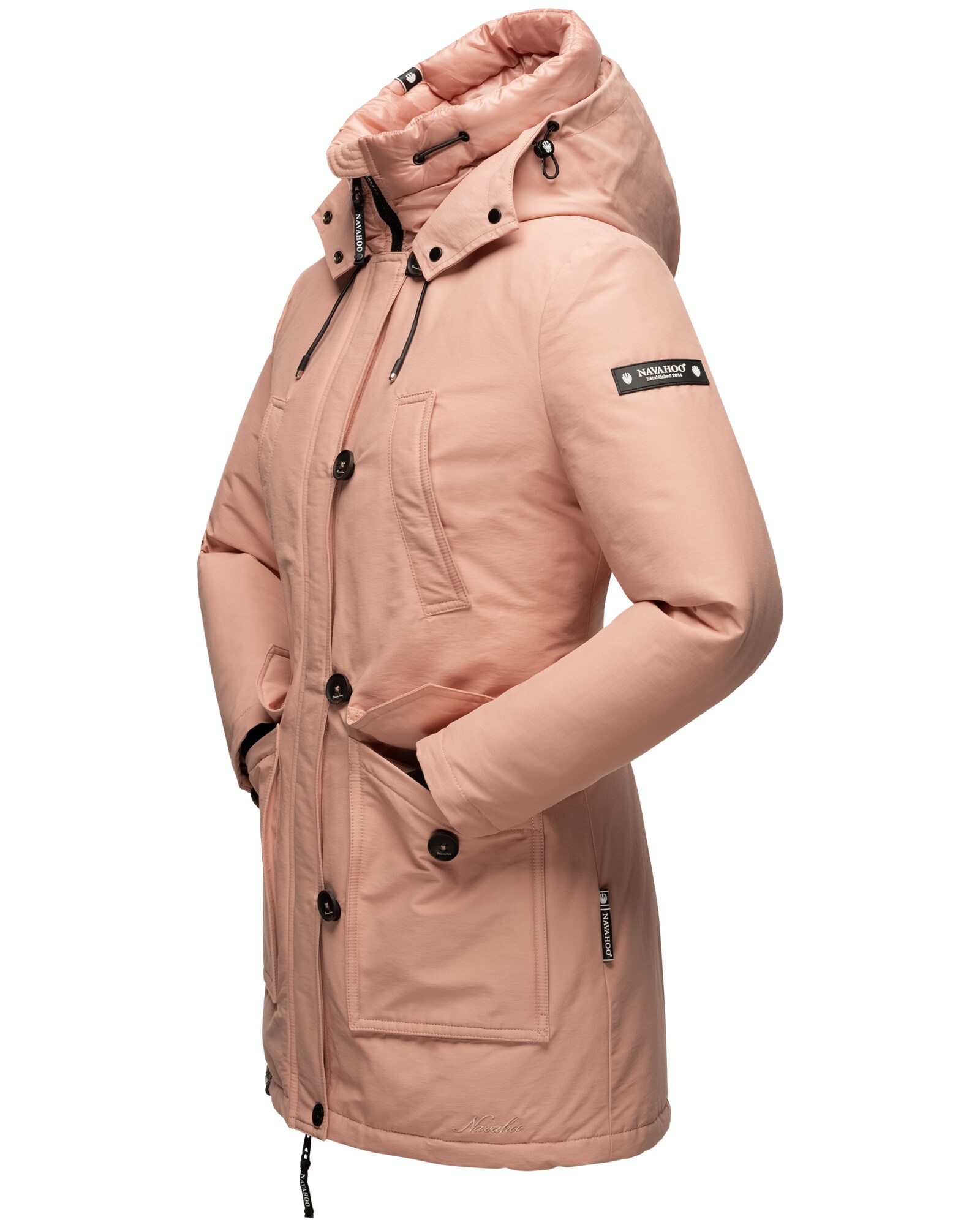 NAVAHOO Damen Winterjacke Warm gefütterter Wasserdichter Wintermantel Freezestoorm