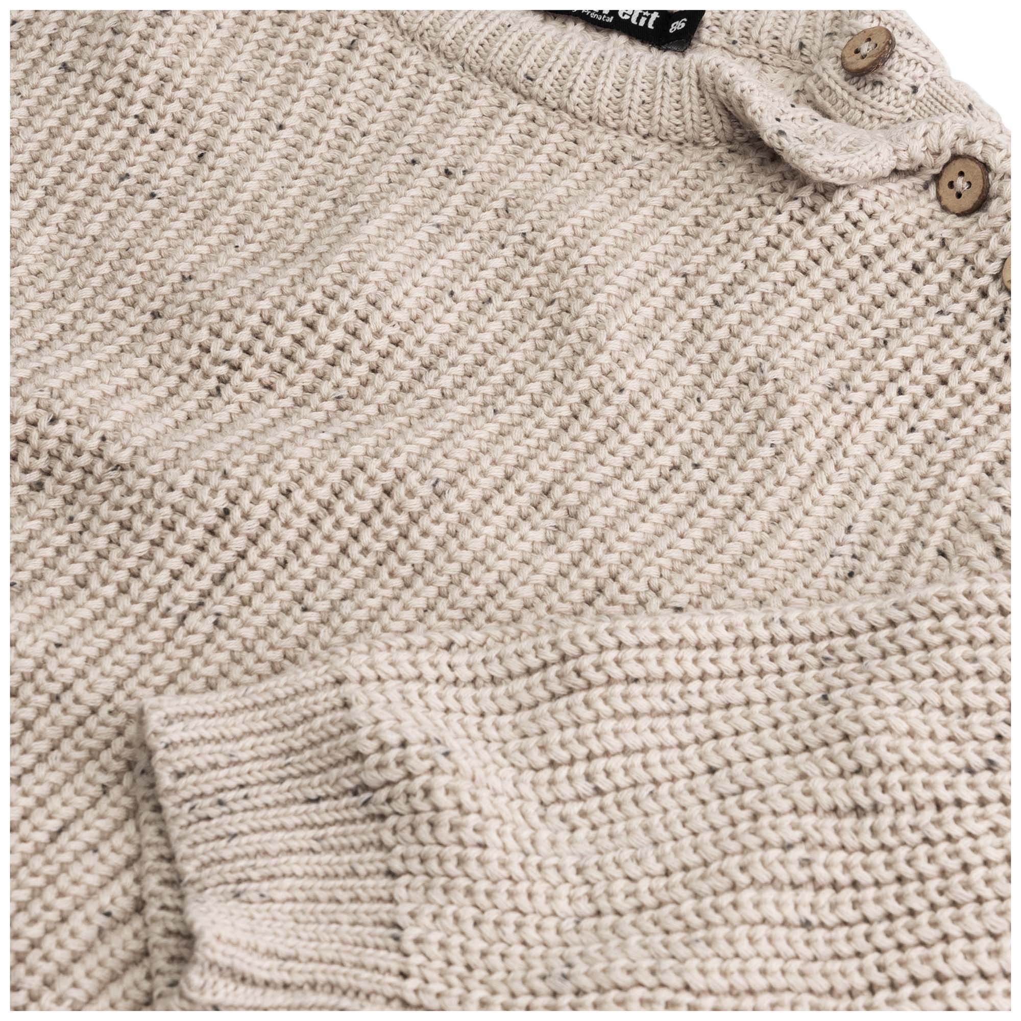Sweet petit peuter trui Charlie lange mouwen melee beige