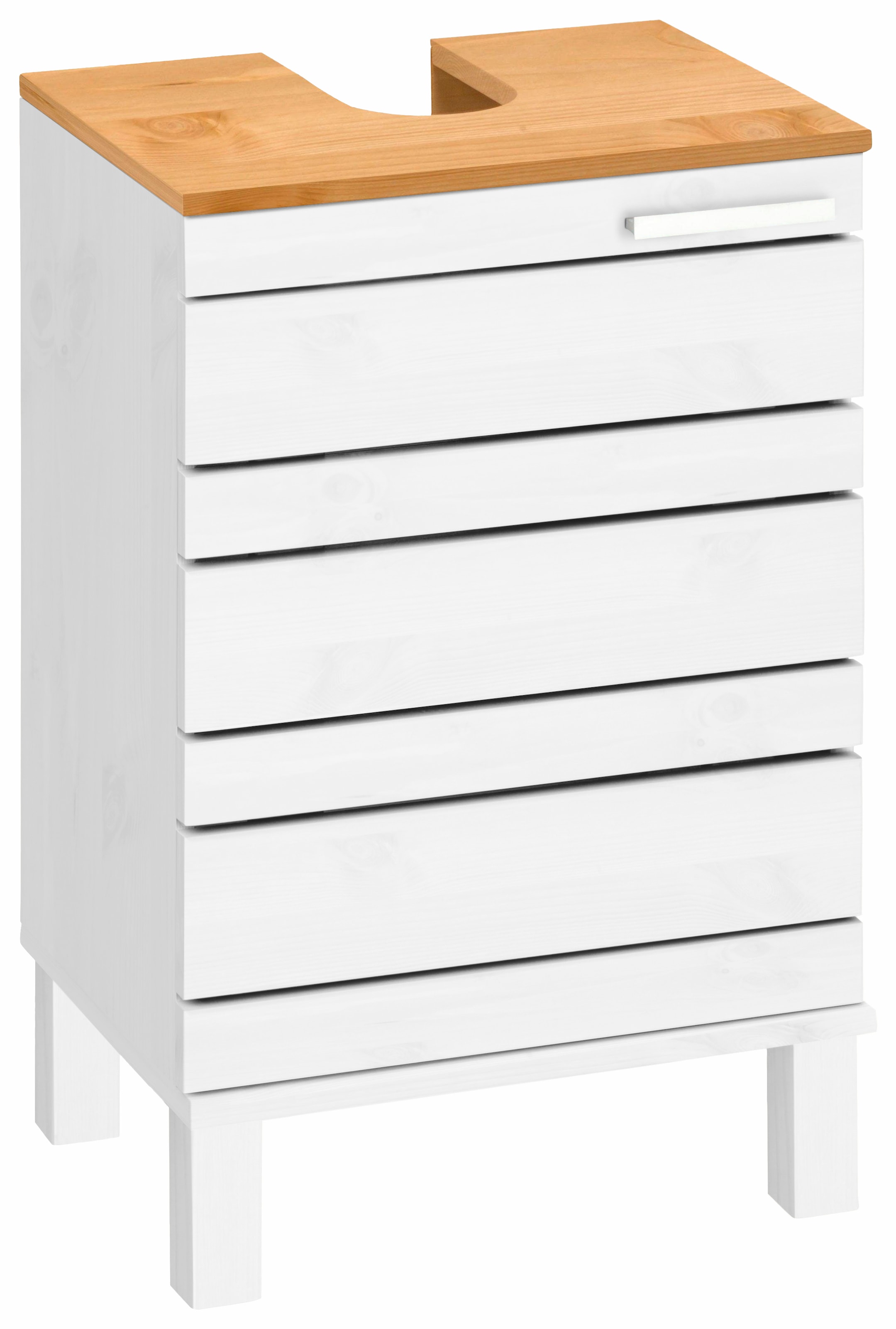Home affaire Waschbeckenunterschrank »JOSIE« Breite 40 cm, aus Massivholz, Metallgriff, 1 Tür
