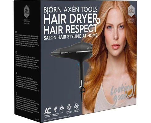 OBH Nordica Björn Axén Tools Hair Respect hårføner 1850–2200 W