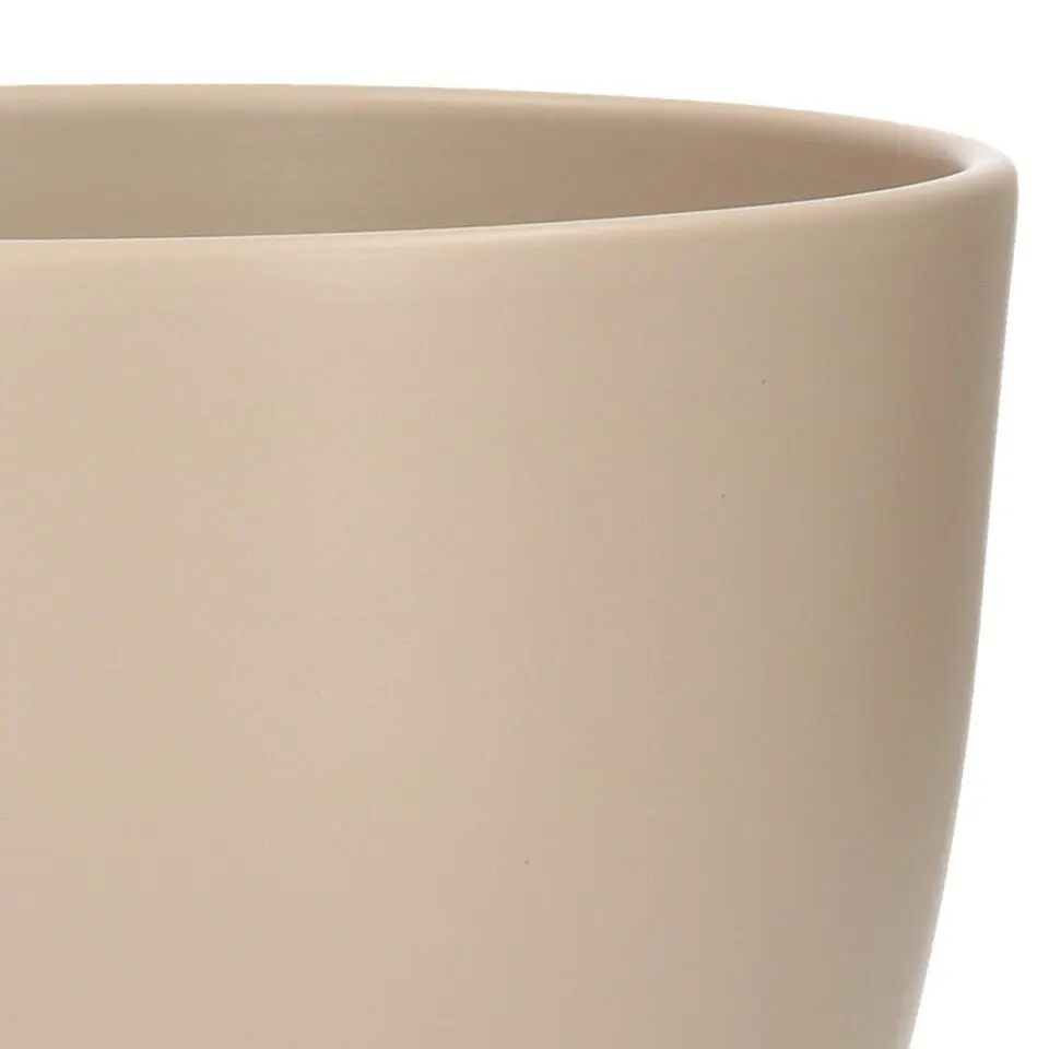 Floran Plantenpot - taupe - mat - keramiek - 19 x 17 cm