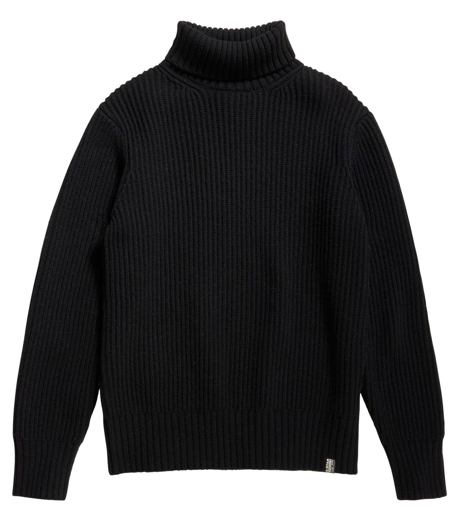 G-Star RAW| Herren Rollkragenpullover ESSENTIAL TURTLE KNIT mit Wolle Regular Fit