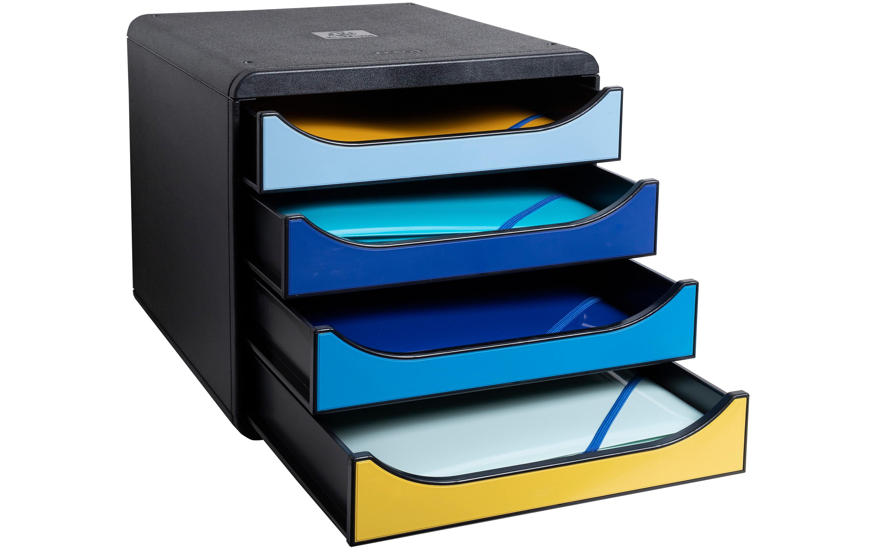 Schubladenbox Bee Blue Big Box PlusSchubladenelement mit vier offenen Schubladen