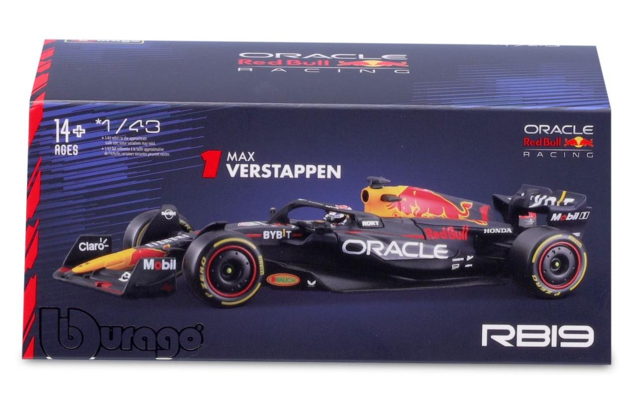 Red Bull Racing F1 RB19 Verstappen 2023 1:43Sammlermodell im Massstab 1:43