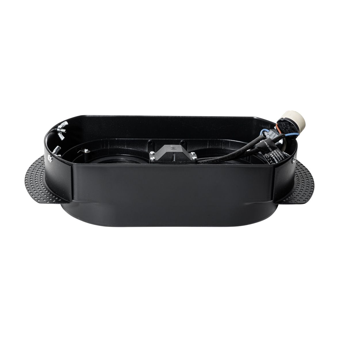 Set van 6 Afgeronde inbouwspot zwart GU10 70mm 2-lichts - Hubs