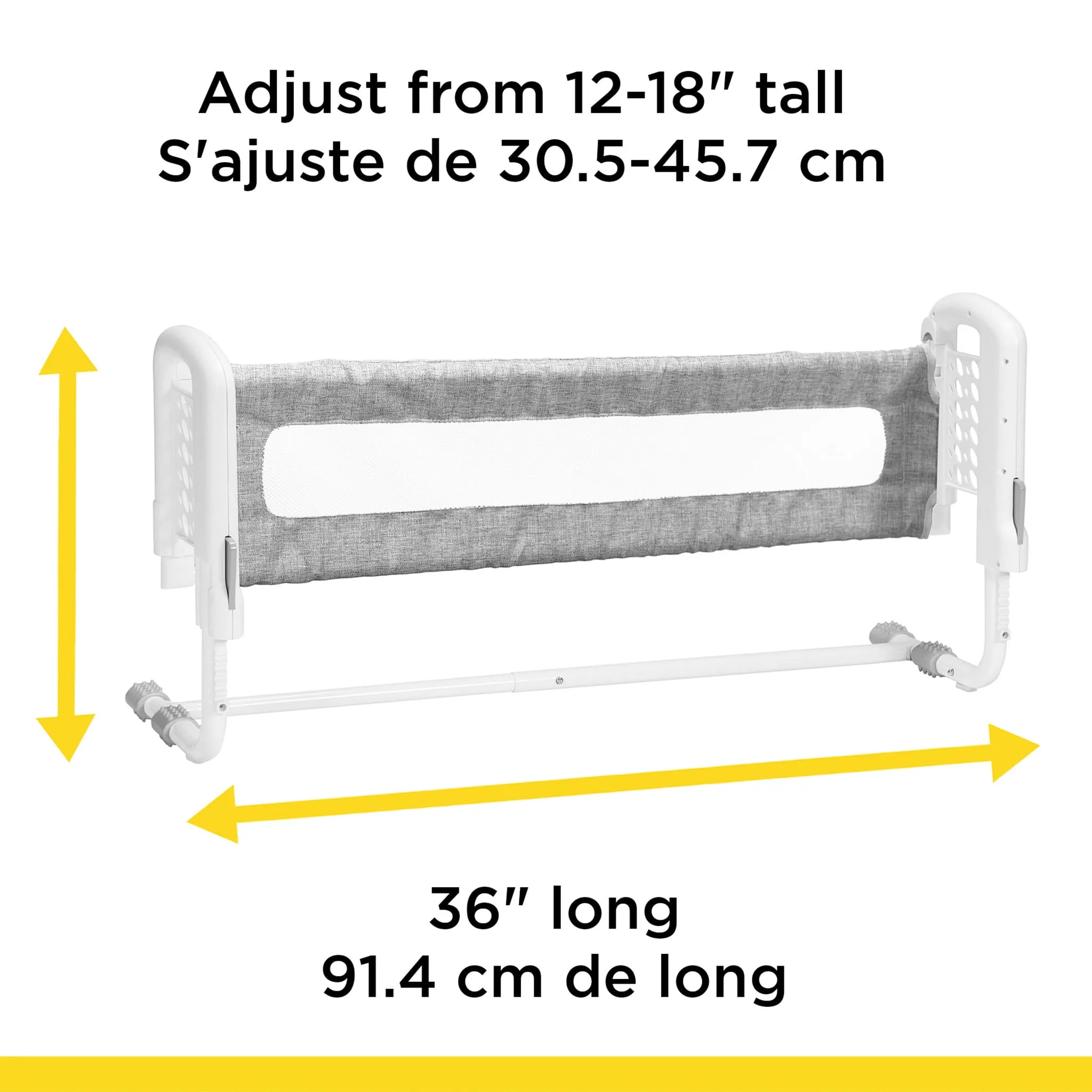 Safety 1st Barrière de Lit Dessus de Matelas - Gris