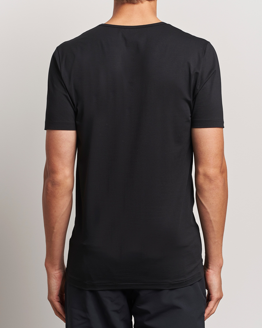 Zimmerli of Switzerland Pure Comfort Crew Neck T-shirt Black