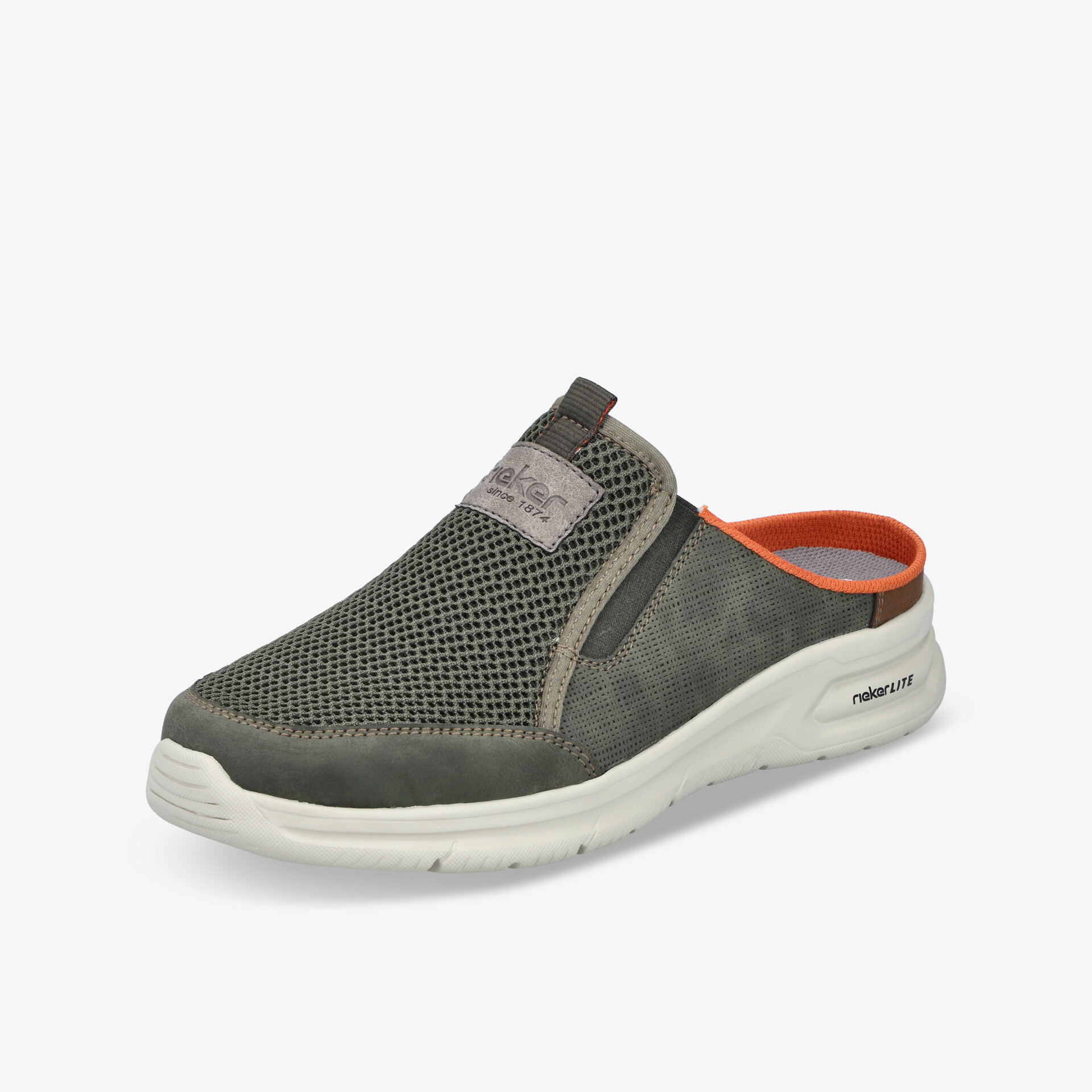 rieker Herren Slipper olive