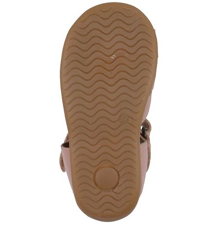 Pom Pom Sandalen - Vorspeisen Flower Klettband - Rose