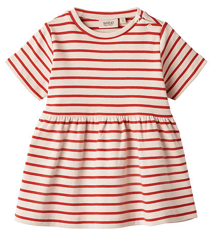 Wheat Kjole - Anna - Rød Stripe