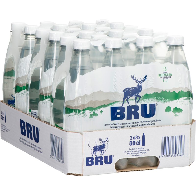 Eau gazeuse Bru 50 cl - 24 bouteilles