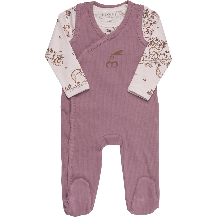 Fixoni Strampler Set mit Oberteil rosa
