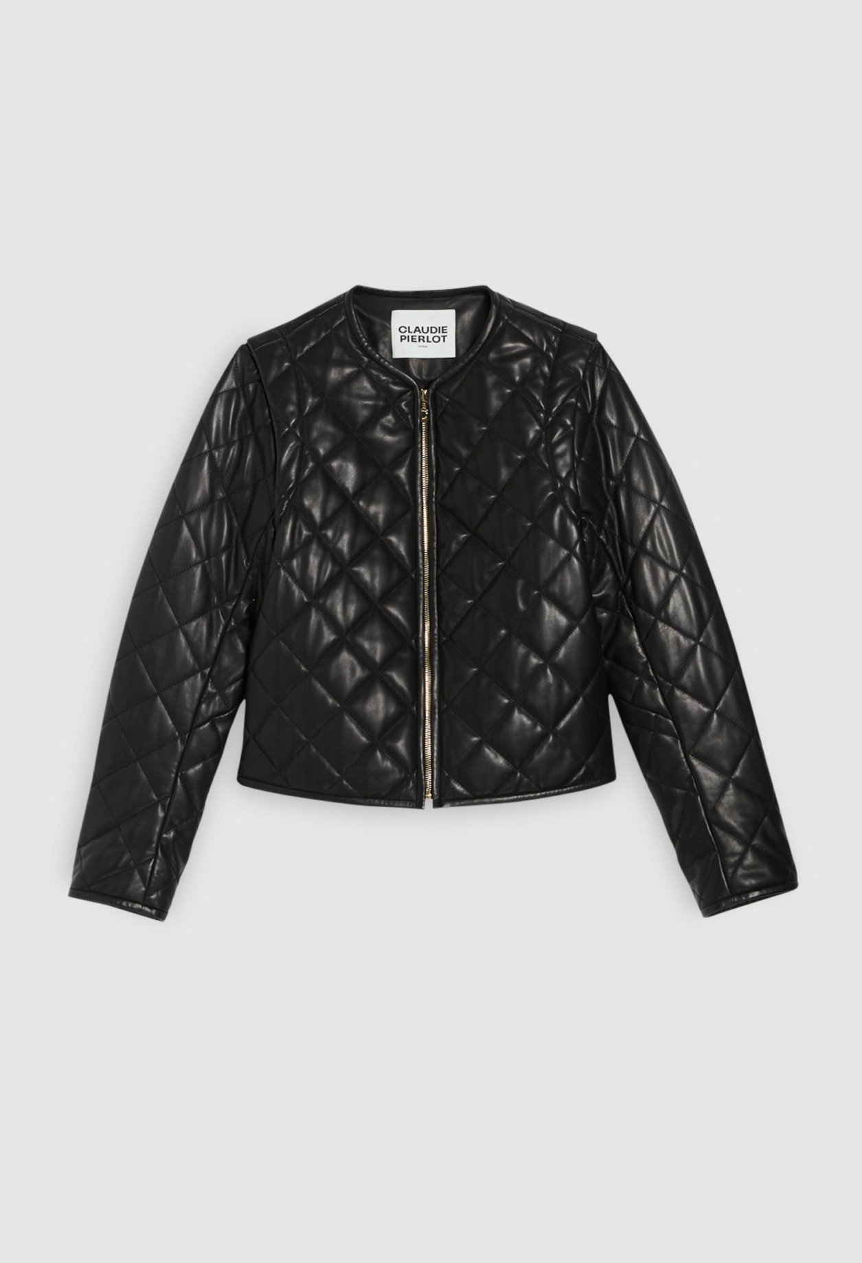 Blouson matelasse cuir