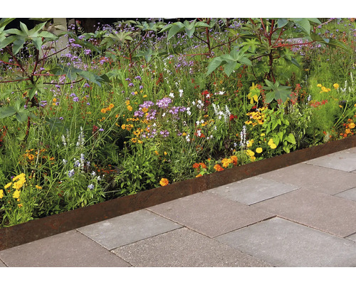 Gazonranden, perkranden Corten 1000 x 15 cm roestlook