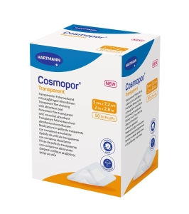 COSMOPOR transparent 5 x 7.2 cm steril, 50 Stück