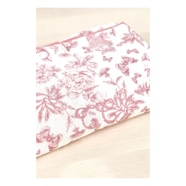 Tartine et Chocolat Couverture Toile de Jouy | Rose pêche