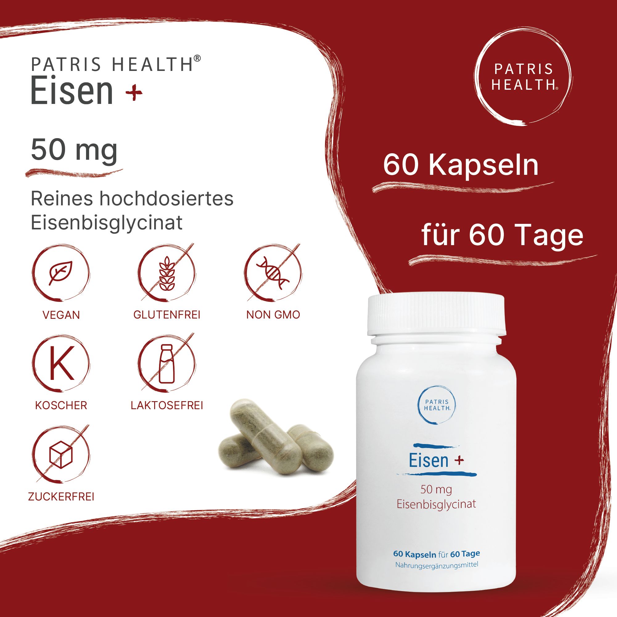 Patris Health® Eisen+ 50 mg
