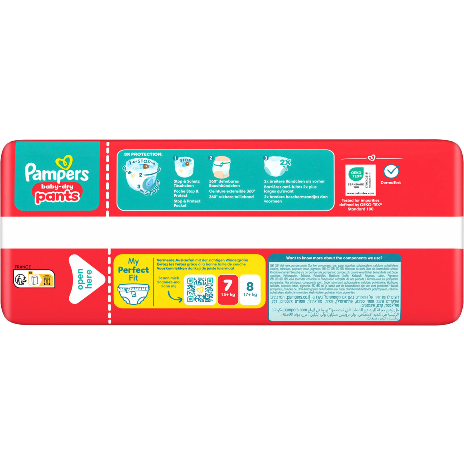 Pampers Baby Dry Pants Grösse 7 Extra Large 15+kg 29 Stück