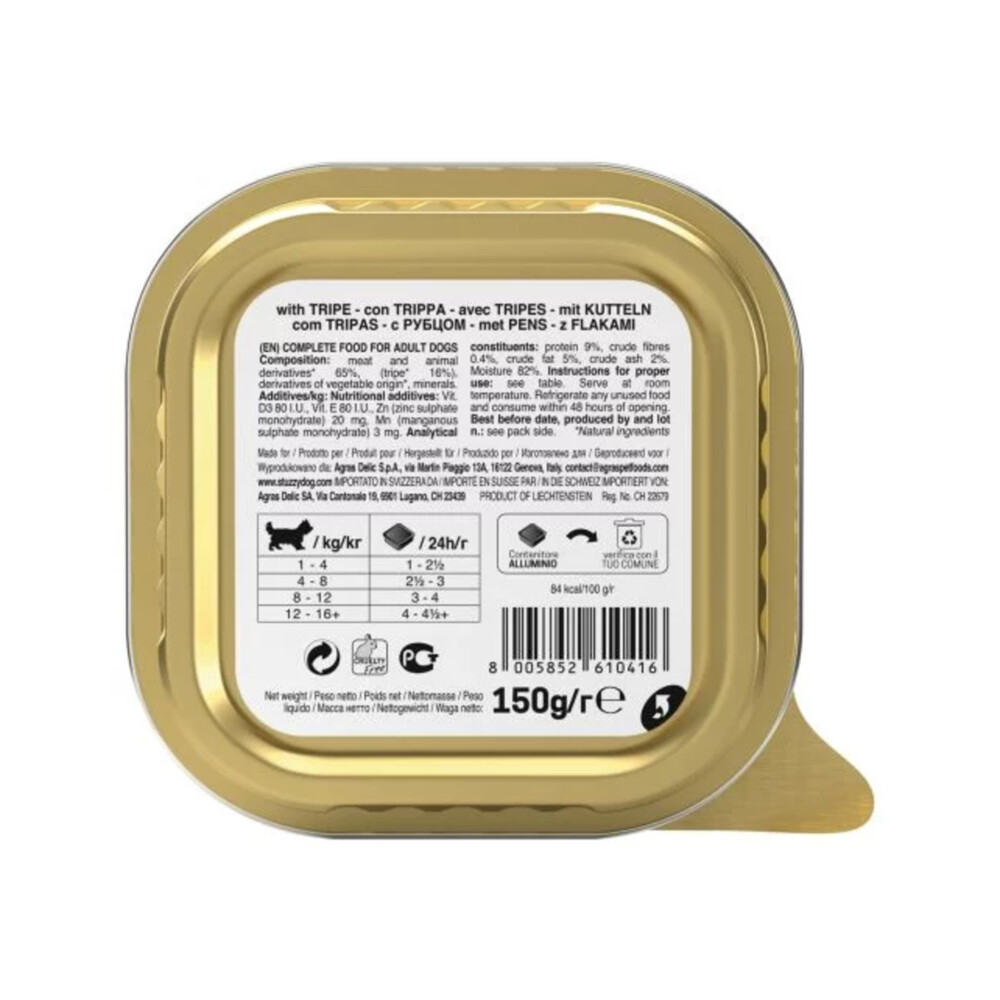 22x Stuzzy Hondenvoer Paté Pens150 gr