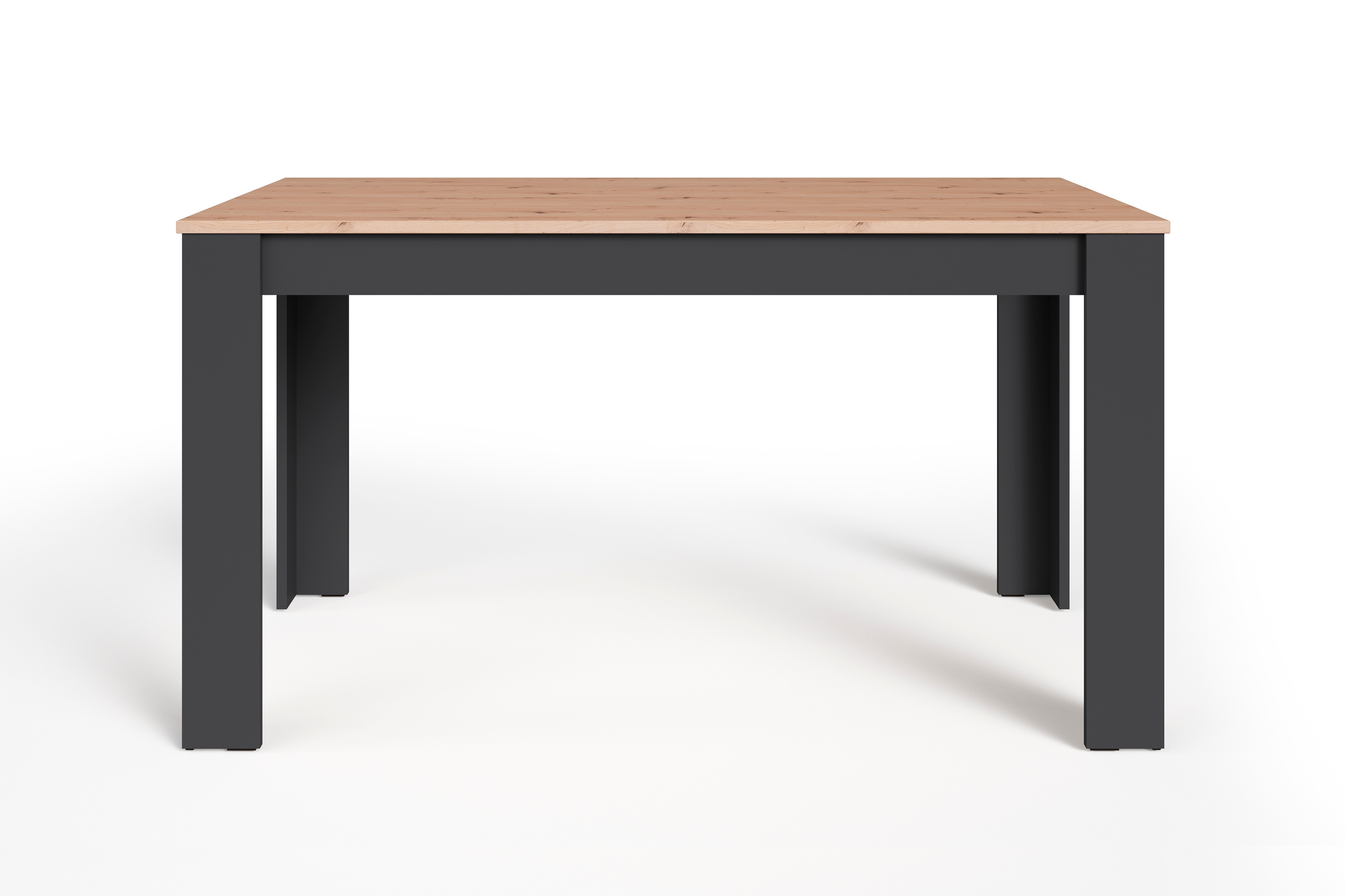 byLIVING Esstisch NORI, Breite 120 cm, anthrazit/Artisan Eiche (Eiche-Optik)