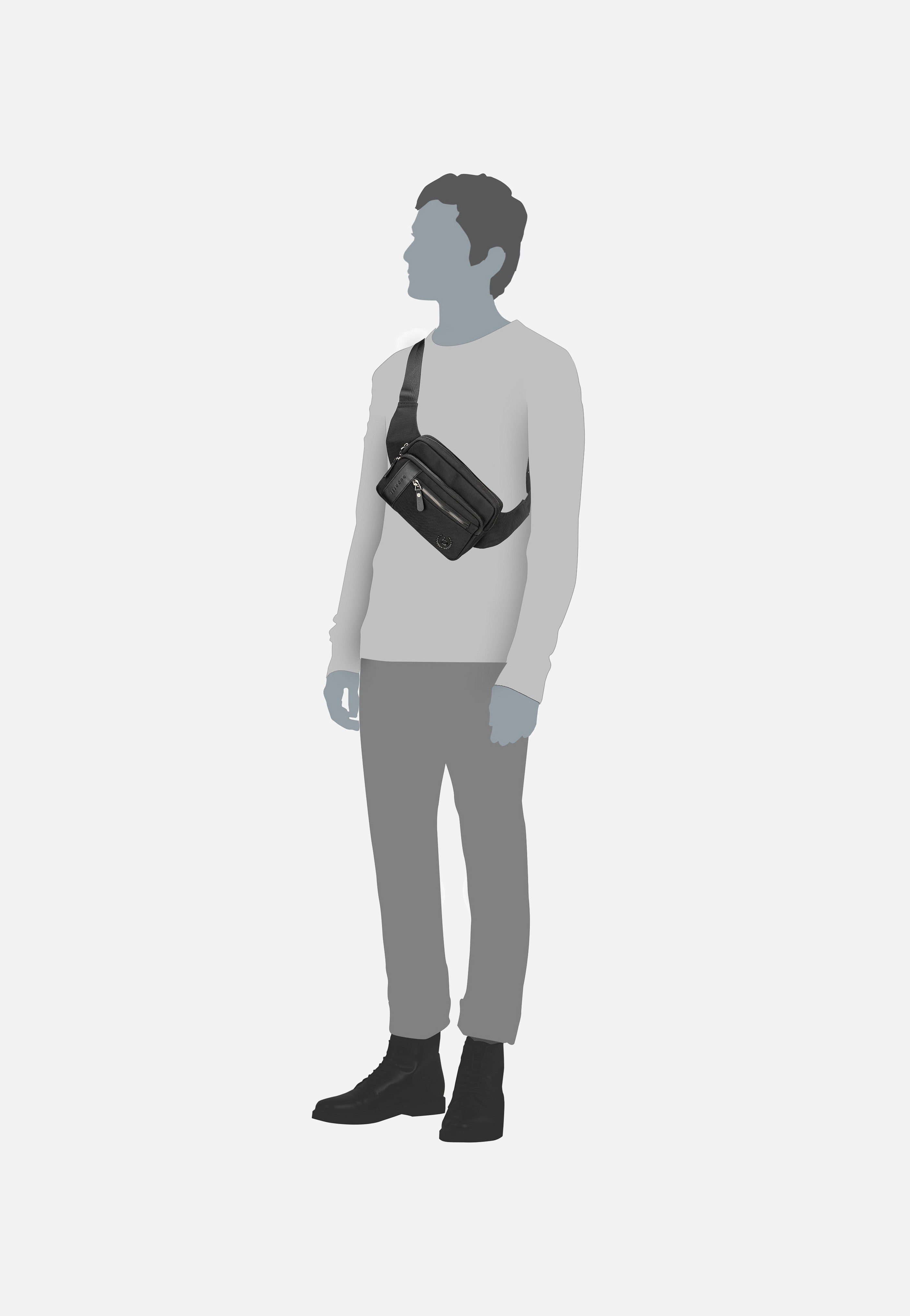 Nero Schwarz - Bauchtasche