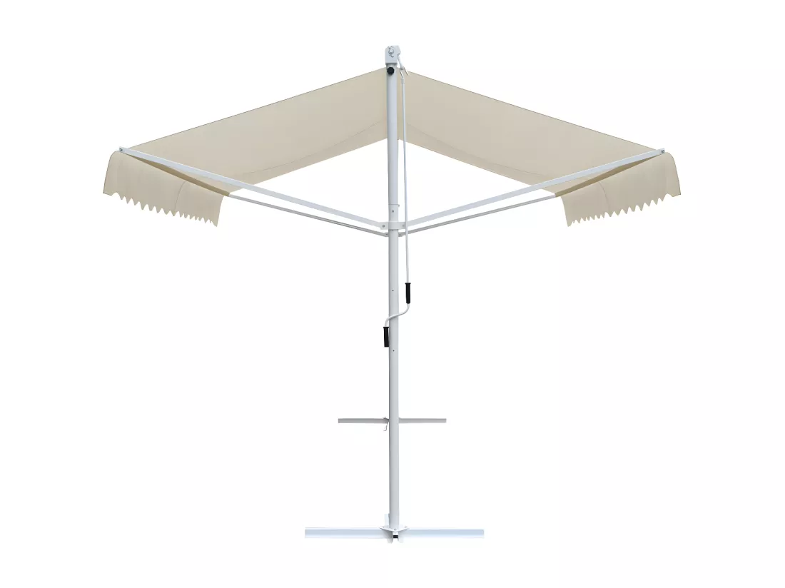 Auvent sur pied 3x3 m Crème